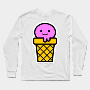 Ice cream, ice, icecream in waffle Long Sleeve T-Shirt